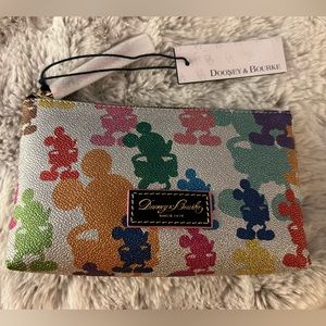 Dooney & Bourke Mickey Mouse Silver Cosmetic Bag 10th Anniversary NIB